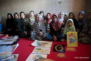 Girls in an AIL learning center