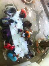 Young girls participating at the Saturday Workshop