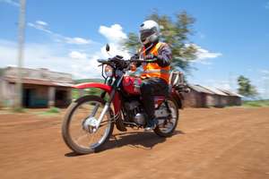 Health worker mobilized by Riders