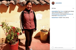 The instagram #wcw of Jenny.