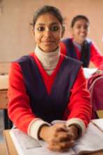 Neetu in her classroom
