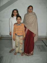 Mithlesh, her mother, and her younger brother