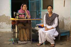 Mithlesh with her mother