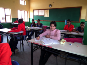 Mithlesh at the school