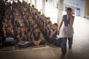 Sangam received 1stprize for excellence in studies