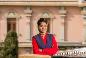 Anuradha gives classes to younger ones