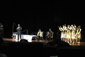 Performing with the world famous mucisians