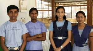 10th Grade toppers Mithlesh and Rajkumari(right)