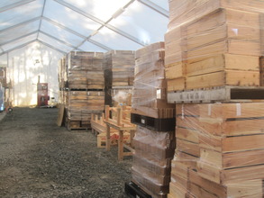 Shop Tent Functioning as a Storage
