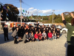 Students at the last school excursion in Isatomae