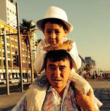 Alikhan with his dad
