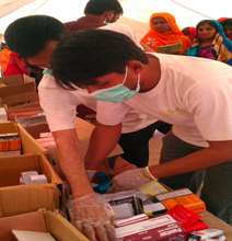 The SHINE Humanity team provides free medication