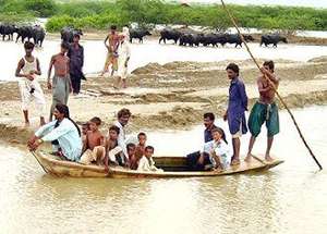 With roads inundated, families are stranded