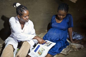 Health Worker Educates Women on Safe Pregnancy