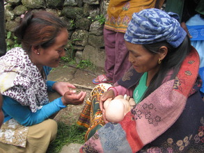 Female Community Health Volunteers during training