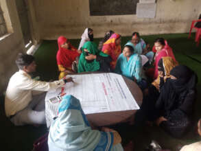 OHW team doing SATH with mothers in Thulo Lautan