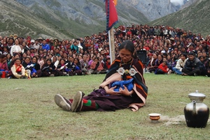 Role-play at the Shey Festival