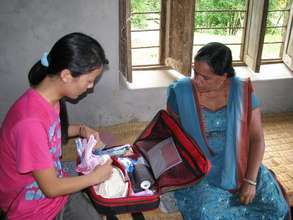 Medical kit for midwife