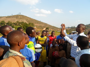 HIV awareness Director doing Condom demonstration