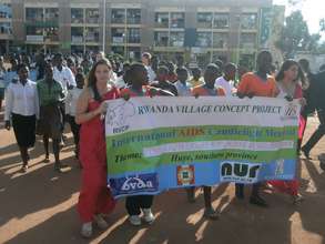 During the march in Southern Province of Rwanda