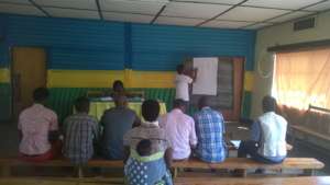 Local youth leaders during teaching sessions