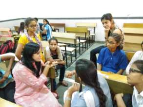 Mentor Didi in interaction with her mentees on 7th