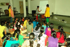 Group Activity during the residential camp