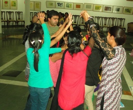 Fellows enjoying in residential camp