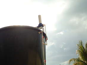 2,000 gallon tank and chlorinator-- Haiti.