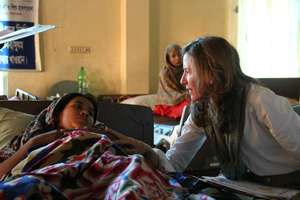 Ms. Kate Grant hears a fistula patient's story