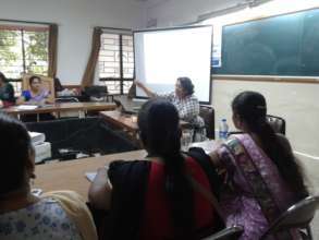 Reena attending EDP session