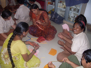 Girls sharing skills