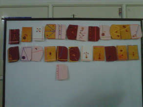 Greeting card on display