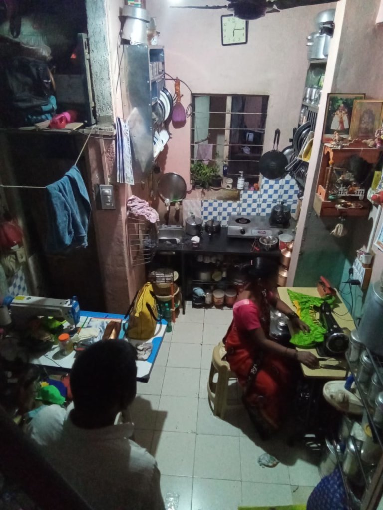 Yashoda in her house