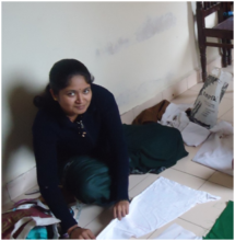 Komal at work