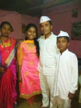 Samiksha with her proud parents