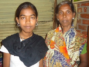 Vaishali with her mother.