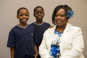 Erica and her sons