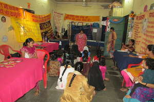 At a gender and health fair