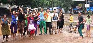 Cricket Mania - she hits a four!