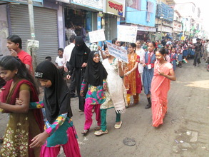 Girls rally against gender inequality
