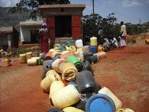 Bringing water home is a daily chore.