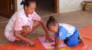 Anabelita and her 3-year-old daughter Joaninha