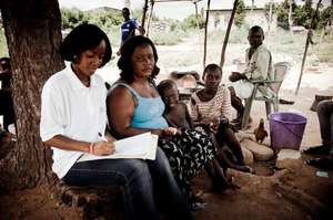 Child trafficking research interviews at Senya