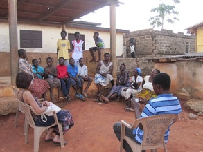 Meeting with single mothers of children rescued