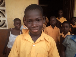Paul Arthur, during our visit to his school