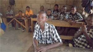 Emmmanuel at school, Nyanyano