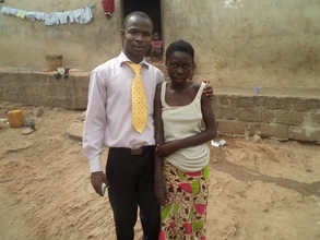 Project Director visits Esi at home