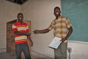 His certificate is the first step to a job