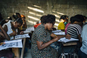 EIM's women's beginner class in Exams
